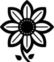Flower, Minimalist and Simple Silhouette - Vector illustration