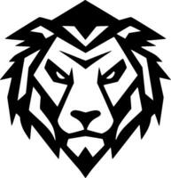 Tiger, Black and White Vector illustration
