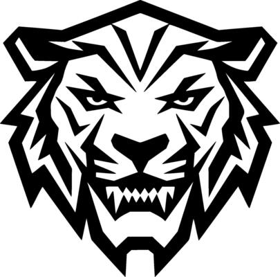 Tiger - Minimalist and Flat Logo - Vector illustration