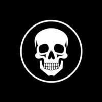 Skeleton - Black and White Isolated Icon - Vector illustration