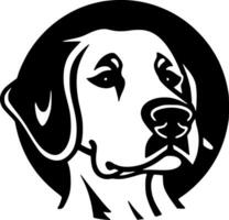 Dalmatian - Black and White Isolated Icon - Vector illustration