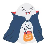 Kawaii ghosts collection. Halloween character set with scary and spooky faces. Isolated vector illustrations on a white background.