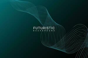 abstract futuristic wave background vector graphic