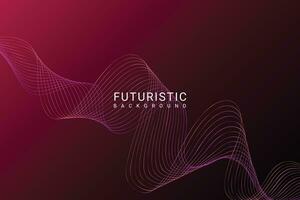 abstract futuristic wave background vector graphic