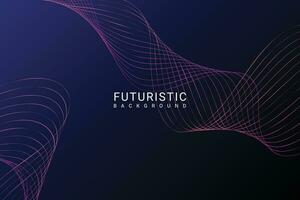 abstract futuristic wave background vector