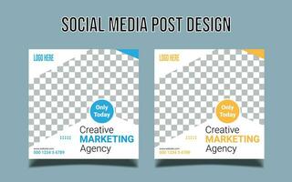 Digital Marketing Social Media Post banner Template, social media post banner design template. business marketing post. Digital marketing agency post banner, Digital marketing expert banner vector