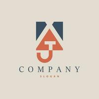 Minimal Initial AJ Letter Logo, Modern And Luxury Vector Template