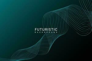 abstract futuristic wave background vector graphic