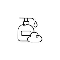 Liquid Soap Line Style Icon Design vector