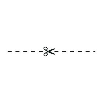 Cut line icon with scissor, cut here guidance, scissors and dash. Coupon mark and symbol for cropping, signifying voucher. Flat vector illustrations isolated in background.