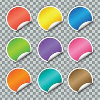 colorful ribbon template set collection design vector graphic