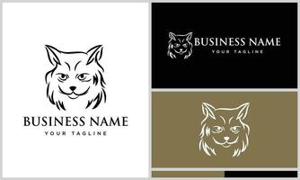 vector maine coon design template