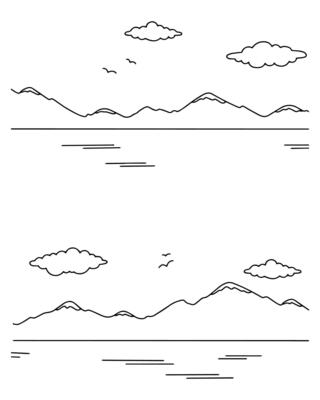 Page 2 | Landscape Line Drawing Vector Art, Icons, and Graphics for