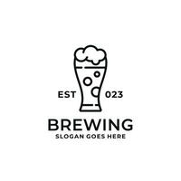 Beer logo design vector illustration