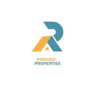 AR real estate logo Designs Vector template.Building logo design