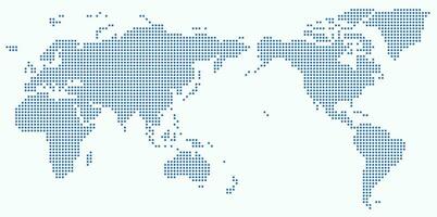 circulo forma mundo mapa en blanco antecedentes. vector