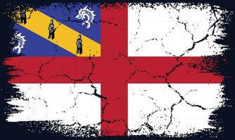 plano diseño grunge herm isla bandera antecedentes vector