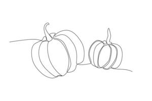 Two pumpkins for celebration vector
