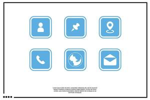 icono ubicación, perfil, sitio web, alfiler, habla a vector