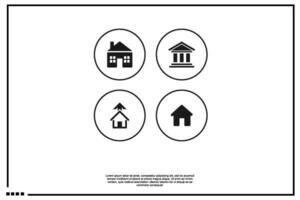 icon home or building vector