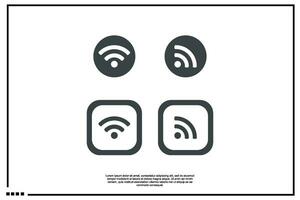 señal Wifi icono o logo vector