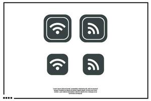 señal Wifi icono o logo vector