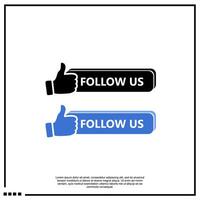 icon for follow us vector