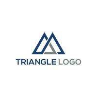 triangle logo simple and clean design vector