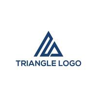 triangle logo simple and clean design vector