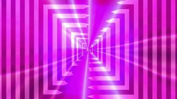 Abstract pink background with soft highlights and folds in the shape of a running square. Footage for design. video