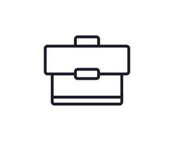 Education concept. Trendy sign for apps, UI, web sites, adverts, shops. Editable stroke. Vector line icon of suitcase