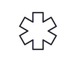 Health symbol. Vector sign for web sites, adverts, UI, internet shops and stores. Editable stroke. Vector line icon of medical cross