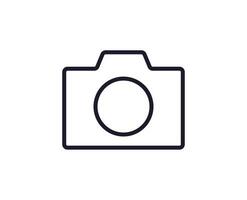 Internet and interface symbols in line style. Vector sign for apps, web sites, UI. Perfect for web sites, apps, stores, shops. Vector line icon of photo camera