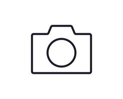 Internet and interface symbols in line style. Vector sign for apps, web sites, UI. Perfect for web sites, apps, stores, shops. Vector line icon of photo camera