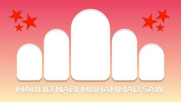 Islamic gradient modern and clean background vector