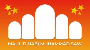 Islamic gradient modern and clean background vector