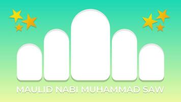 Islamic gradient modern and clean background vector