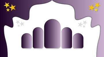 Islamic gradient modern and clean background vector