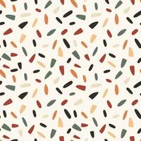 Seamless vector pattern with bright pumpkin seeds on a light background. Cartoon design.