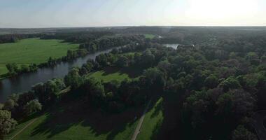 Fields, forests and a river video