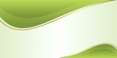 Gradient green background with leaf pattern, free copy space area. Template for banner, poster, social media, web. vector