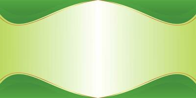 Gradient green background with leaf pattern, free copy space area. Template for banner, poster, social media, web. vector