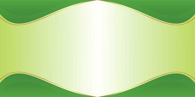 Gradient green background with leaf pattern, free copy space area. Template for banner, poster, social media, web. vector