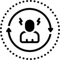 solid icon for continually vector
