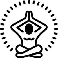 solid icon for spiritual vector