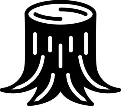 solid icon for logging vector