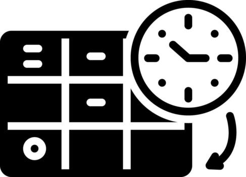 sólido icono para Planificación vector