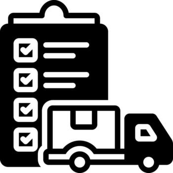 solid icon for dispatch vector