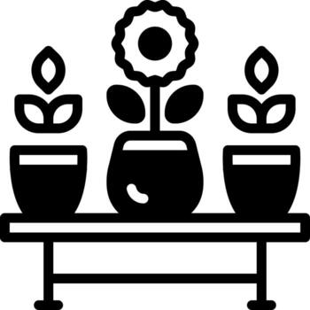 solid icon for pot vector