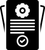 solid icon for procedures vector